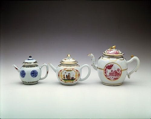Collection of three teapots