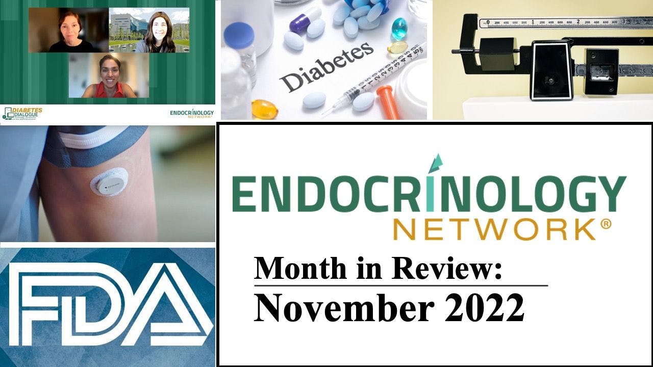 Collection of stock art photos related to top endocrinology content of November 2022