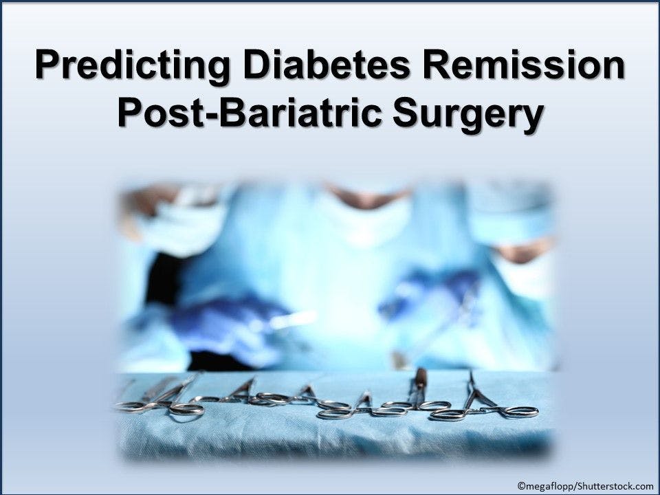 Predicting Diabetes Remission Post-Bariatric Surgery