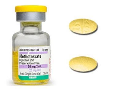 (Methotrexate subcutaneous and oral, photos courtesy of ©Teva Generics)