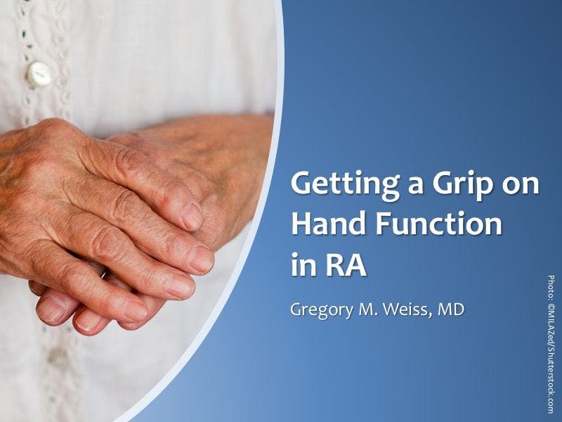 Getting a Grip on RA Hand Function