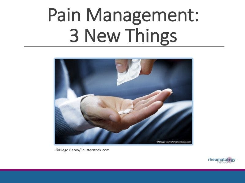 Update on Pain Management: 3 New Things