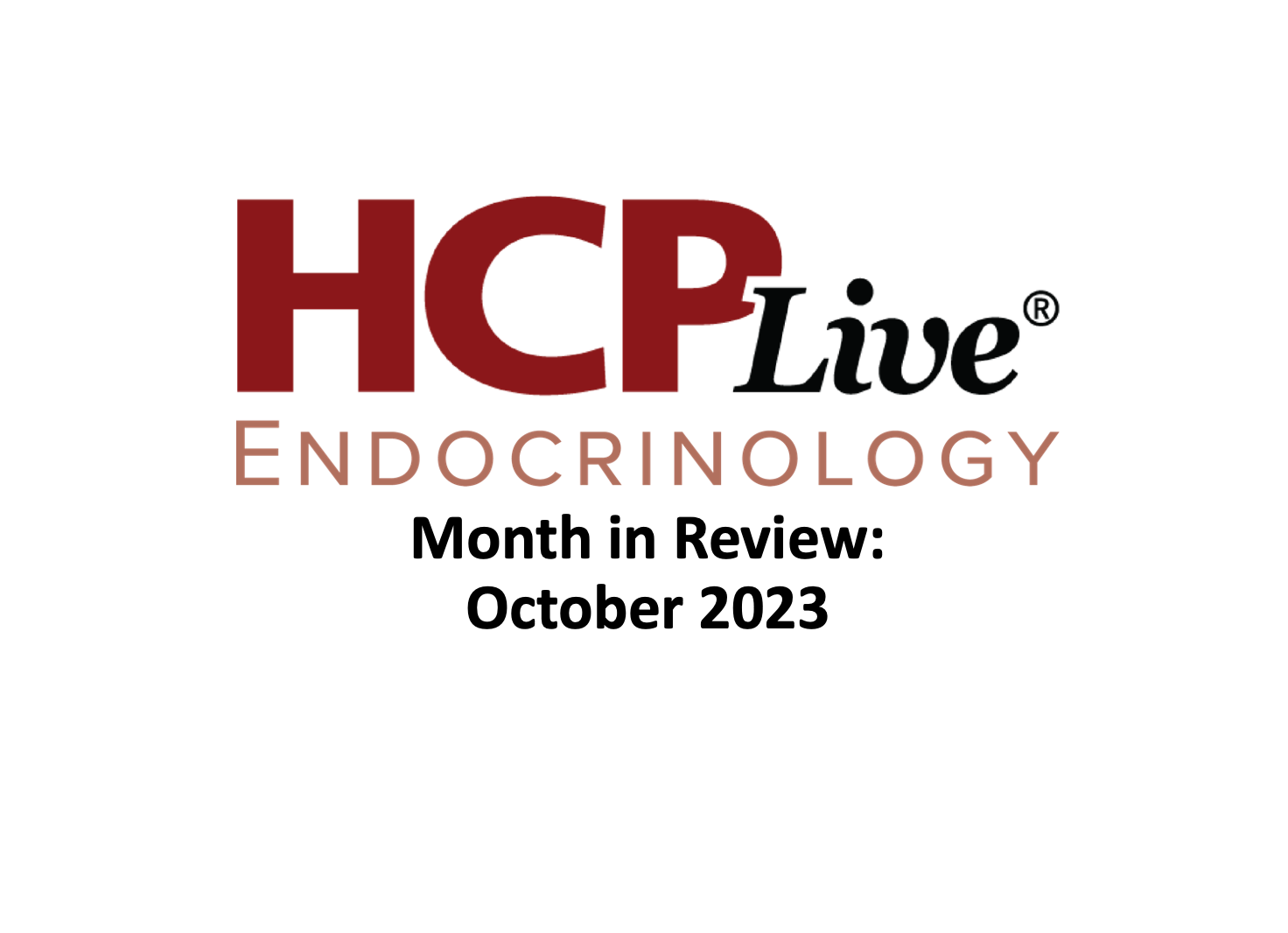 HCPLive Endocrinology Month in Review: October 2023 logo