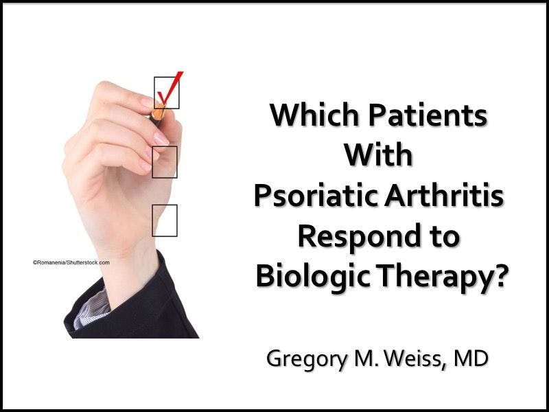 Which Patients With Psoriatic Arthritis Respond to Biologic Therapy?