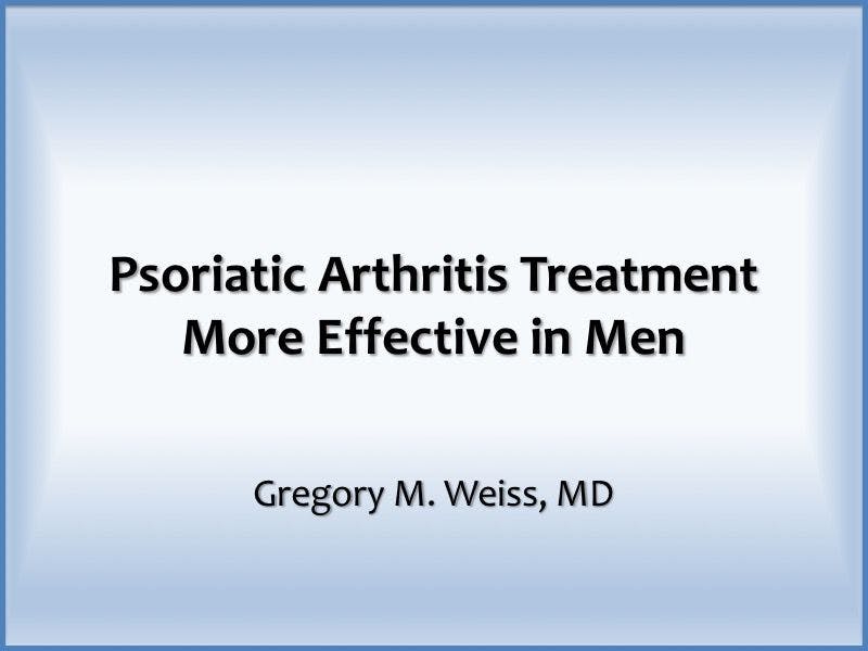 Psoriatic Arthritis Treatment More Effective in Men