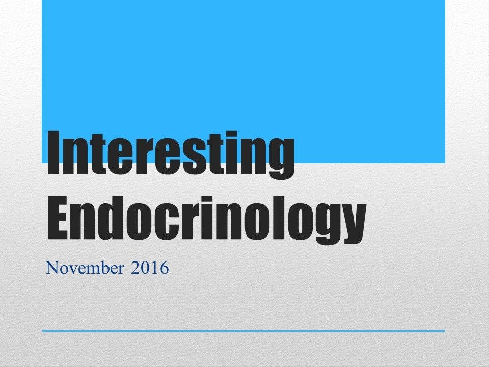 Interesting Endo: Reproductive and Adrenal Health