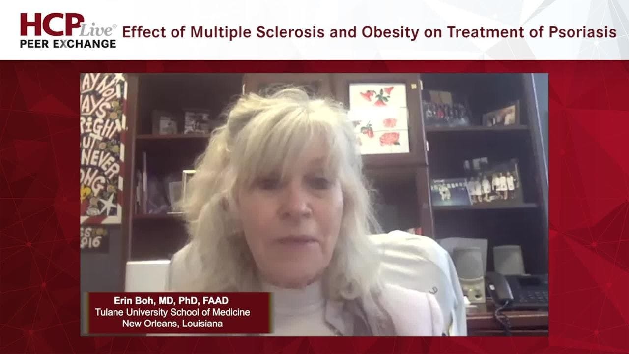 Effect of Multiple Sclerosis and Obesity on Treatment of Psoriasis