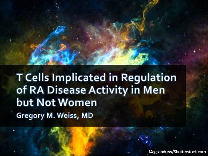 T Cells Implicated in Regulation of RA Disease Activity in Men but Not Women