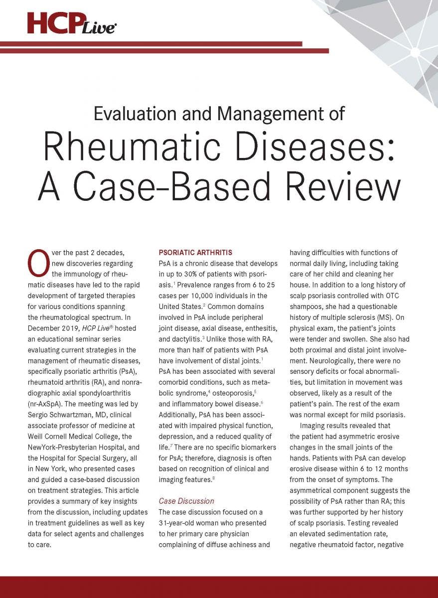 Evaluation and Management of Rheumatic Diseases: A Case-Based Review