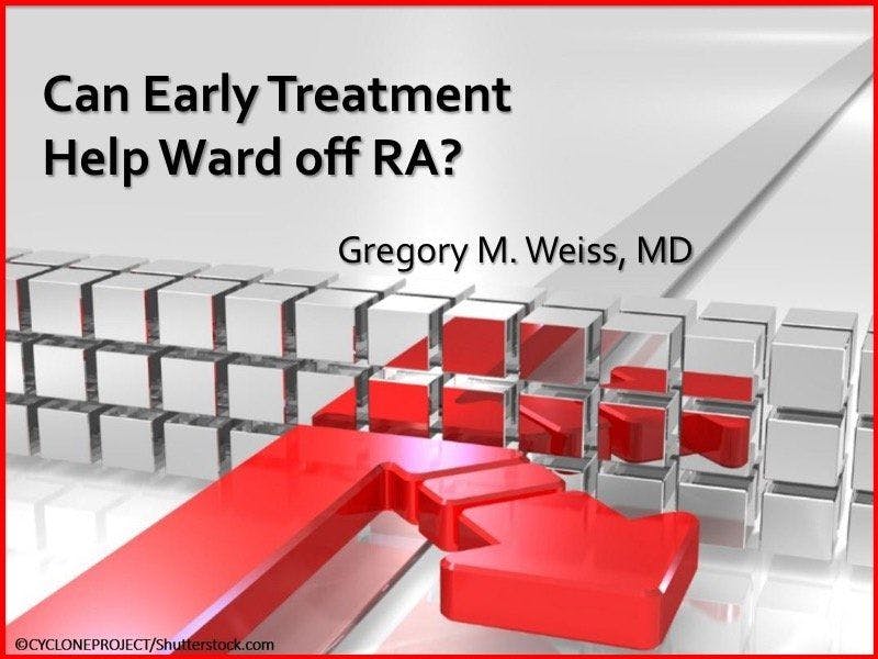 Can Early Treatment Help Ward off RA?