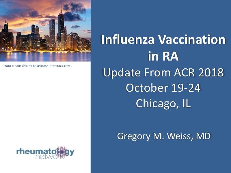 Influenza Vaccination in RA: Update From ACR 2018