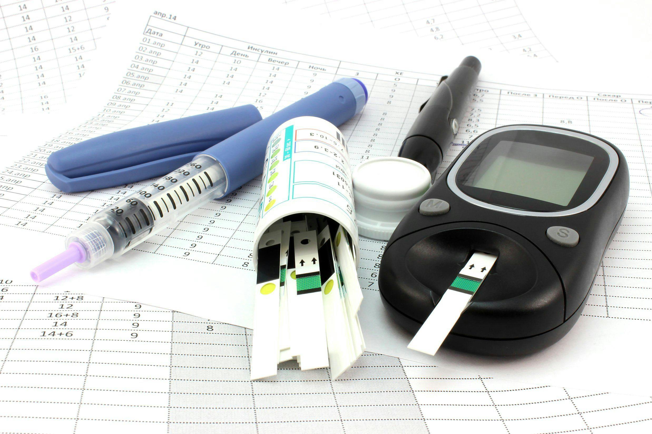 Stock imagery related to diabetes management.