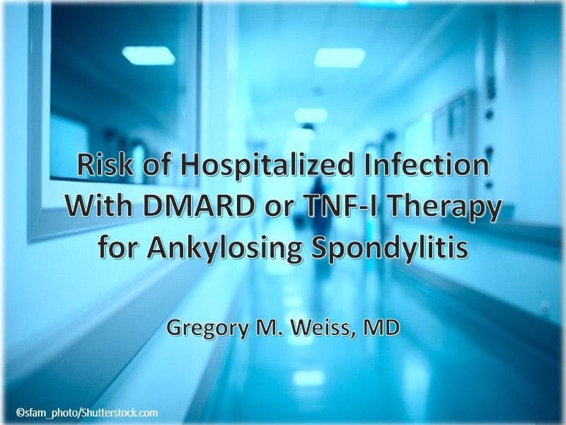 Risk of Hospitalized Infection With DMARD or TNF-I Therapy for Ankylosing Spondylitis