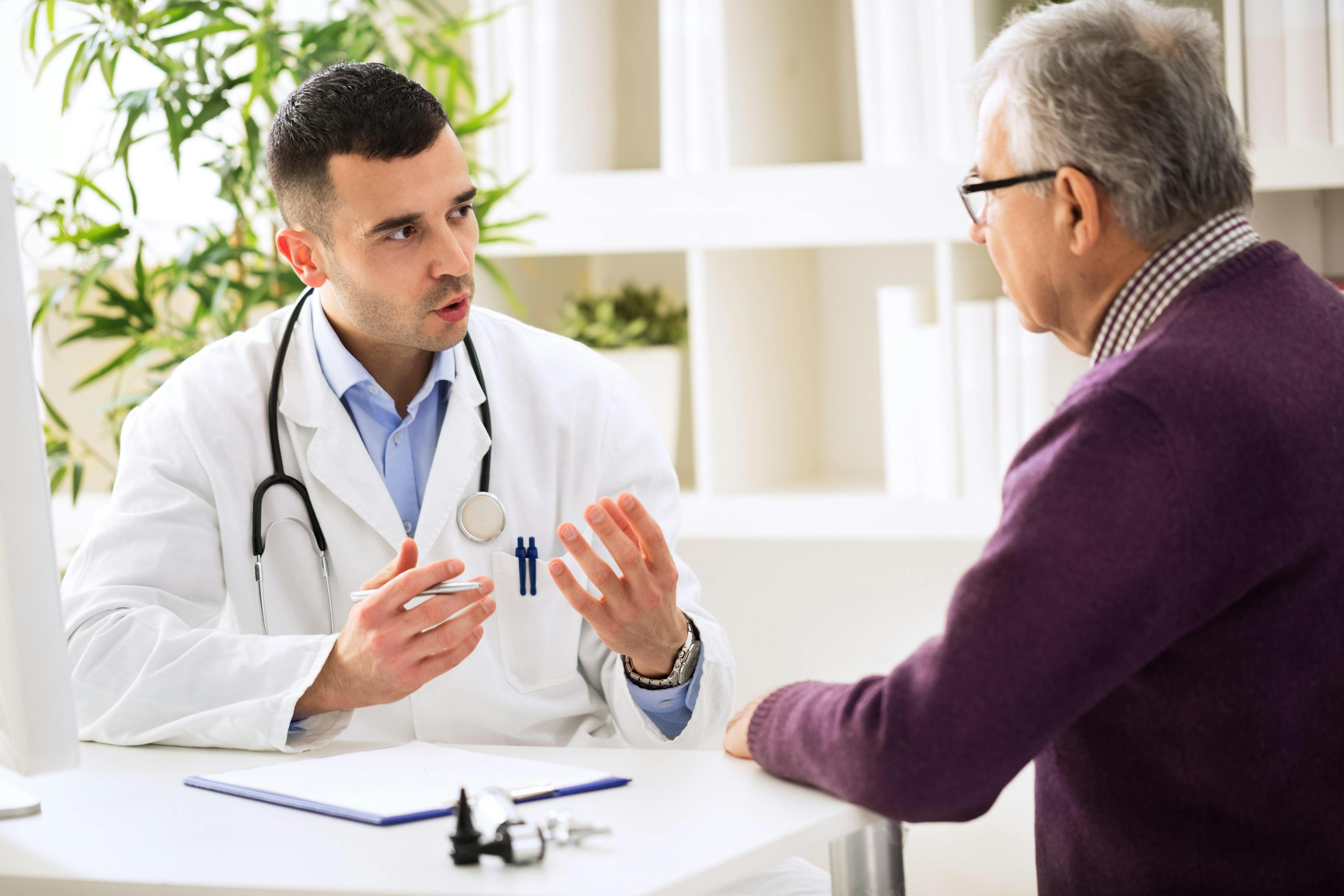 Doctor counseling a patient on weight loss strategies