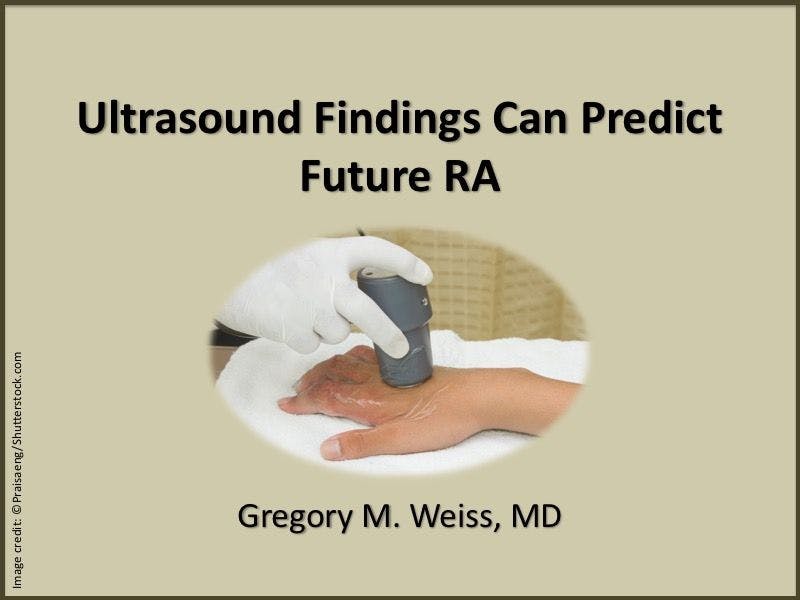 Ultrasound Findings Can Predict Future Rheumatoid Arthritis