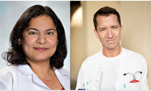 (L to R) Vanita R. Aroda, MD, and Filip K Knop MD, PhD Credit: Brigham and Women's Hospital and Twitter