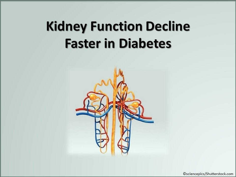 Kidney Function Decline Faster in Diabetes