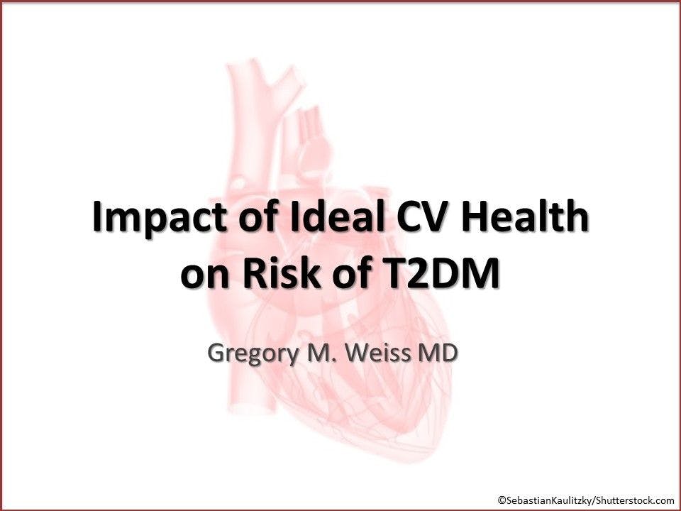 Impact of Ideal CV Health on Risk of T2DM 
