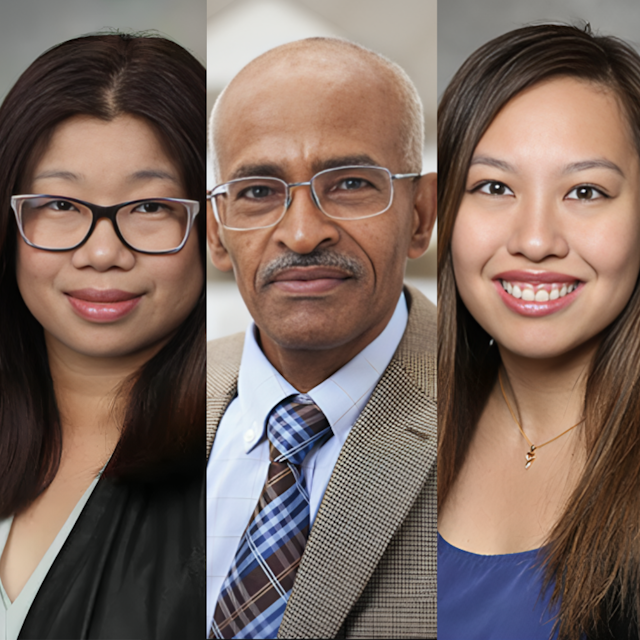 Square thumbnail featuring headshots of Christina Wu, MD; Ahmedin Jemal, DVM, PhD; Adelina Hung, MD